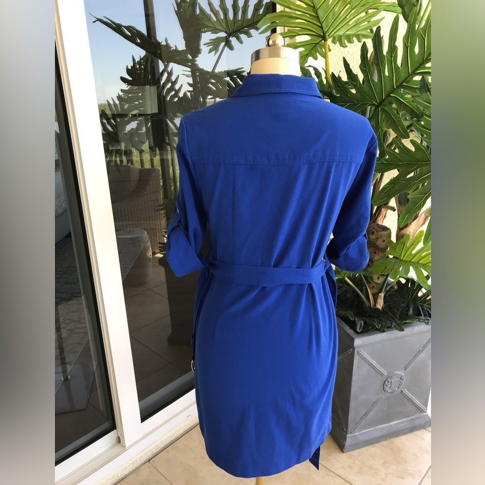 Michael Kors Blue Belted Dress - Picture 2 of 8